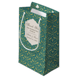 Sacola Para Presentes Pequena Arte Dourada Deco Casamento Dosagem de Retorno Fav