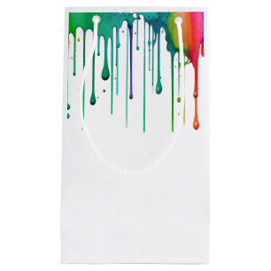 Sacola Para Presentes Pequena Arte Festa Arco-Íris