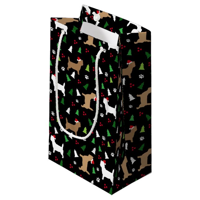 Sacola Para Presentes Pequena Árvore de Howliday no Cairn (Frente inclinada)