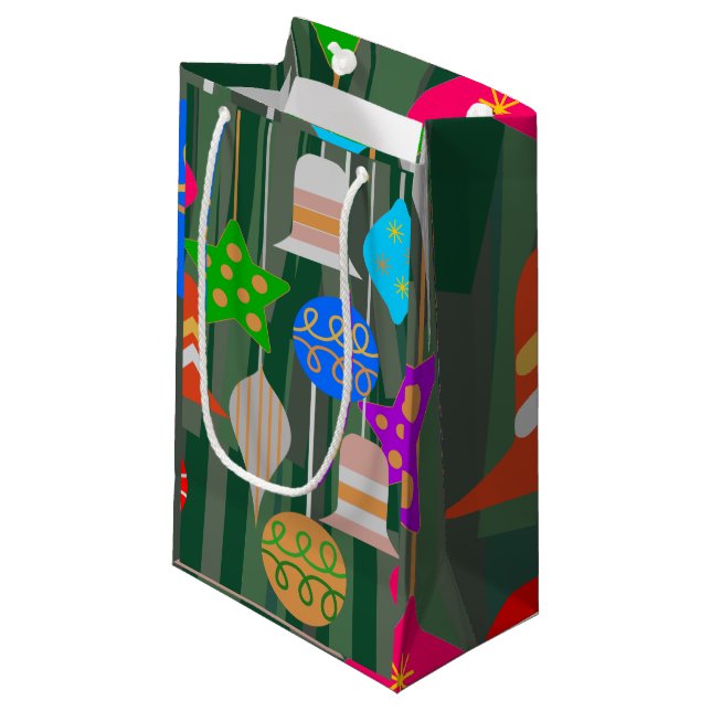 Sacola Para Presentes Pequena Árvore de Natal (Frente inclinada)