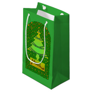 Sacola Para Presentes Pequena Árvore de Natal celta