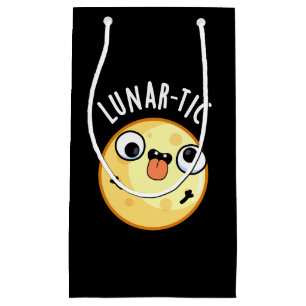 Sacola Para Presentes Pequena Astronomia Engraçada Lunar Torna Pun Dark BG