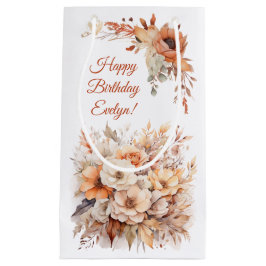 Sacola Para Presentes Pequena Autumn Cute Gnomo Fall Sai Aniversário