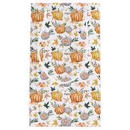 Sacola Para Presentes Pequena Autumn Harvest Pumpkin Patterno Fall Party