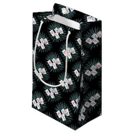 Sacola Para Presentes Pequena Azulejos Mahjong no Black Small Gift Bag
