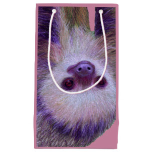 Sacola Para Presentes Pequena Baby Sloth