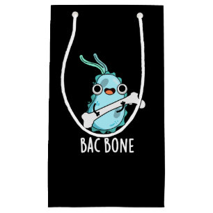 Sacola Para Presentes Pequena Bac Bone Funny Bacterny Pun