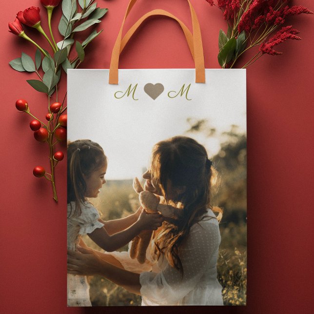 Sacola Para Presentes Pequena Bag de presentes de Dia de as mães personalizável (Criador carregado)
