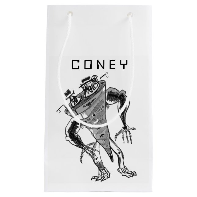 Sacola Para Presentes Pequena Bag de presentes do Robô CONEY (Frente)