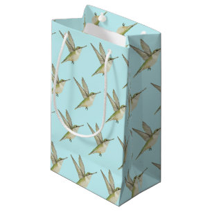 Sacola Para Presentes Pequena Bag de presentes pequenos beija-flores