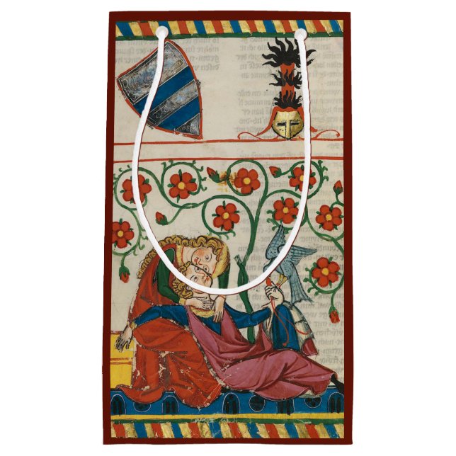 Sacola Para Presentes Pequena Bag de presentes personalizável com amor educado (Frente)