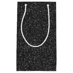 Sacola Para Presentes Pequena Bag Glitter Glitter Preto