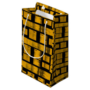 Sacola Para Presentes Pequena Bag Presente Amarelo Queimado