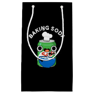 Sacola Para Presentes Pequena Baking Soda Engraçado Soda Pop Pun Dark BG