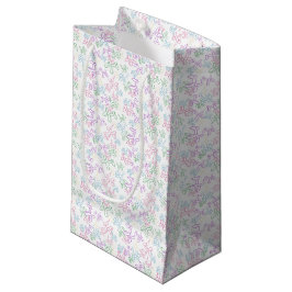 Sacola Para Presentes Pequena Balões - Contorno de Verão Fundo Branco