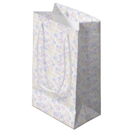 Sacola Para Presentes Pequena Balões - Contorno Pastel Fundo Branco
