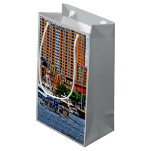 Sacola Para Presentes Pequena Baltimore MD - Taxi de água interna do porto
