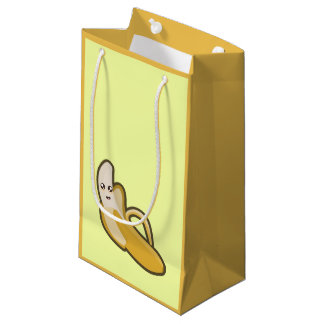 Sacola Para Presentes Pequena Banana de Kawaii