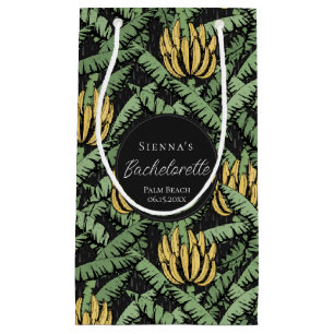 Sacola Para Presentes Pequena Banana Negra Tropical Deixa Bachelorette