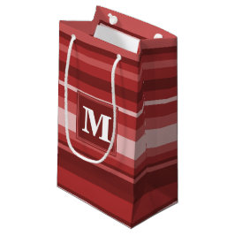 Sacola Para Presentes Pequena Banda vermelha monograma