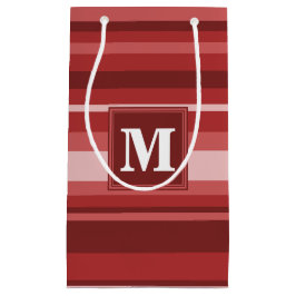 Sacola Para Presentes Pequena Banda vermelha monograma