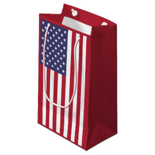 Sacola Para Presentes Pequena Bandeira americana