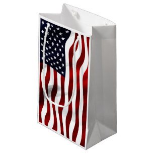 Sacola Para Presentes Pequena Bandeira Americana