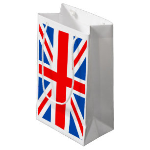 Sacola Para Presentes Pequena Bandeira britânica, saco do presente