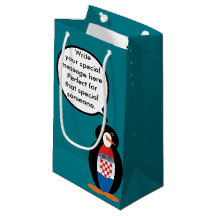 Bandeira Croata Conversando Sra. Penguin Personali