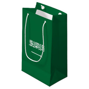Sacola Para Presentes Pequena Bandeira da Arábia Saudita