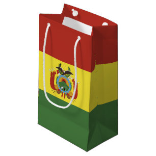 Sacola Para Presentes Pequena Bandeira da Bolívia