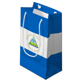 Sacola Para Presentes Pequena bandeira da Nicarágua