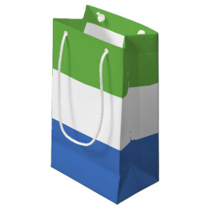 Sacola Para Presentes Pequena bandeira da Serra Leoa