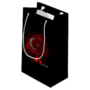 Sacola Para Presentes Pequena bandeira da Turquia