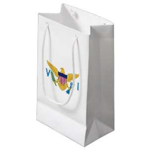 Sacola Para Presentes Pequena bandeira das Ilhas Virgens dos EUA