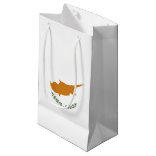 Sacola Para Presentes Pequena Bandeira de Chipre