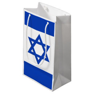 Sacola Para Presentes Pequena bandeira de Israel