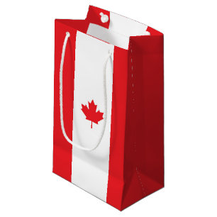 Sacola Para Presentes Pequena Bandeira do Canadá
