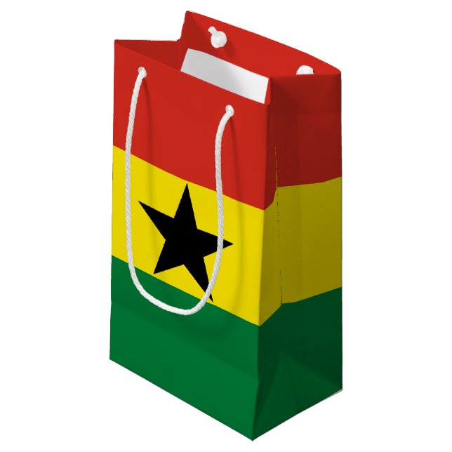 Sacola Para Presentes Pequena bandeira do Gana (Frente inclinada)