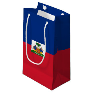 Sacola Para Presentes Pequena Bandeira do Haiti