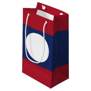Sacola Para Presentes Pequena Bandeira do Laos