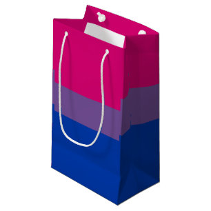 Sacola Para Presentes Pequena Bandeira do Orgulho Bissexual