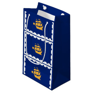 Sacola Para Presentes Pequena Bandeira do Pequeno Gift Bag da Cidade do Quebec