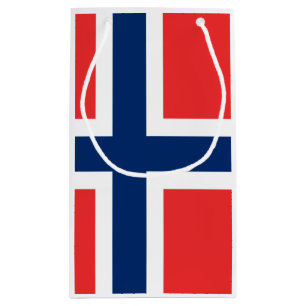 Sacola Para Presentes Pequena Bandeira do Presente da Noruega