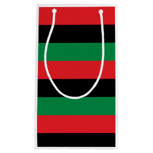 Sacola Para Presentes Pequena Bandeira Pan-Africana para Presentes