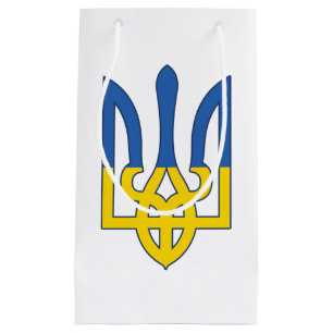 Sacola Para Presentes Pequena Bandeira Ucrânia, Orgulho Nacional, Bandeira Ucra
