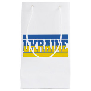 Sacola Para Presentes Pequena Bandeira Ucraniana, Orgulho Nacional, Bandeira Ucr