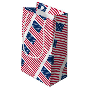 Sacola Para Presentes Pequena Bandeiras Americanas Patrióticas Dão Bag