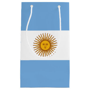 Sacola Para Presentes Pequena Bandera de bandeira da Argentina