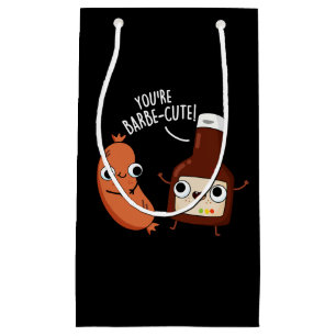 Sacola Para Presentes Pequena Barbecue Engraçado Engraçado Barbe Pun Dark BG